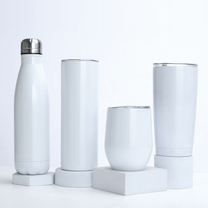 Tazze Termiche da Viaggio in Acciaio Inossidabile Bianche Personalizzabili con Motivo a Sublimazione Tipo 10, Modello 2026, per Commercio all'Ingrosso - Product Image 1