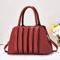 Tas Tangan Desainer Kulit PU Lembut Vintage Fashion Baru untuk Wanita Tas Bahu Berkualitas Tas Tangan Mewah Wanita Kapasitas Besar