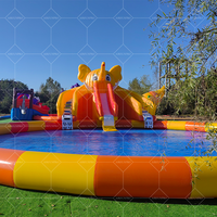 Toboggan gonflable en PVC durable avec piscine à éclaboussures pour enfants et adultes pour une utilisation intérieure et extérieure pour la maison et l'école