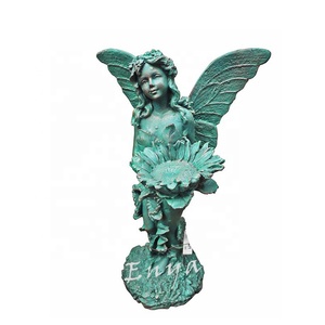 Statues de fées de jardin <span class=keywords><strong>en</strong></span> fonte de <span class=keywords><strong>fer</strong></span>, grandes et métalliques, pour décorations de jardin - Product Image 2