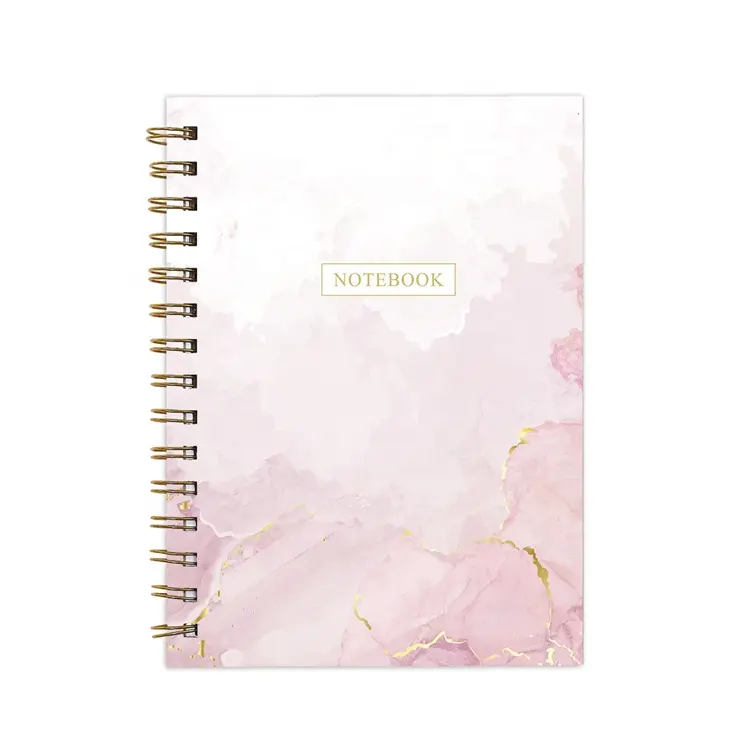Manufacturer Supplier Customized 100 Sheets Inside Page teach gift Hardcover Spiral Notebooks