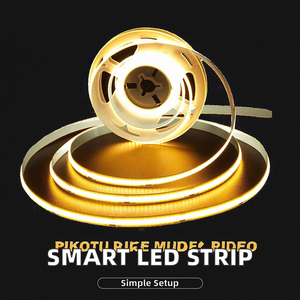 Bande lumineuse LED Cob 320led 5m 24v Rétroéclairage intelligent pour téléviseur Flexible IP65 Classé Dimmable Garantie 5 ans Chaînes lumineuses - Product Image 2