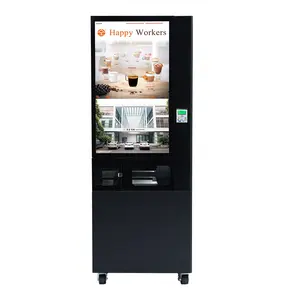 Venda quente Profissional Touch Screen Display Espresso Automático Vending Coffee Machine
