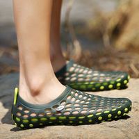 Chaussures aquatiques unisexes respirantes perforées à séchage rapide antidérapantes résistantes à l'usure pour personnes âgées, idéales pour la randonnée aquatique, la pêche et le rafting en extérieur