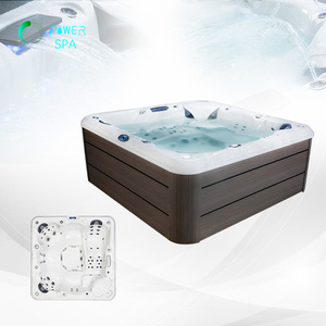 Luxe 75pcs Massage Jets Whirlpool Spa Tub 5 Personnes Outdoor Spa Moderne Jacuzzier Hot Tub Spa avec Balboa <span class=keywords><strong>Water</strong></span> Control System - Product Image 6