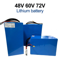Batterie de vélo électrique 72V, pack de batteries en pochette, cellules NMC LFP 30AH 60AH 73AH 100AH 160AH 200AH, batterie lithium pour vélo électrique