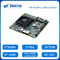 Placa Base ITX-B120V1_I726L DDR4 Core I7-1255U con Procesador, 2 Lan, PS/2, Tarjeta SIM, DC12V, Placa para PC