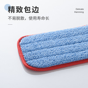 <b>Flat</b> <b>Mop</b> Replacement Cloth Fiber Rectangular Quick Dry Floor Cleaning Cover LWMOP-18 - Product Image 2
