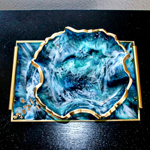 Juego de Tazones para Servir de Resina Hechos a Mano, de Alta Calidad, Ecológicos, Altamente Pulidos, con Diseño Clásico Personalizado, MN EXPORTS Home - Product Image 1