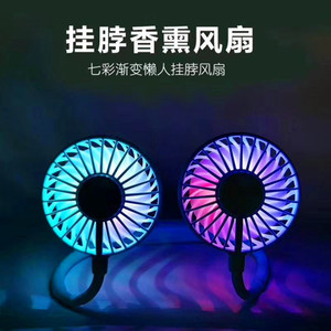 Ventilador portátil para el cuello con dos ventiladores, recargable por USB, rotación de 360 grados, dispositivo de refrigeración portátil para uso en exteriores - Product Image 4