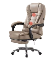 Chaise de bureau de direction ergonomique en cuir PU confortable et luxueuse de style moderne, réglable et pivotante, fabriquée en Chine