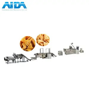 Bugles snacks pellets fried food machine Wheat FlourBugles Pillow Stick Chips 3D Pellet Fried Snack Food Extruder Machine