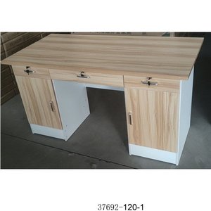 Escritorio de Oficina Moderno con Gabinete de Almacenamiento de Madera, Diseño Contemporáneo para Oficina en Casa, Independiente 37692-120-1 - Product Image 4