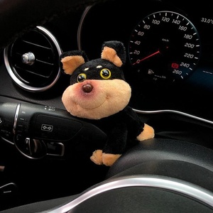 Boneka anak anjing mobil mewah dekorasi kopling penyeka mobil saklar sinyal belok dekorasi boneka penyeka mobil anjing Kawaii - Product Image 1