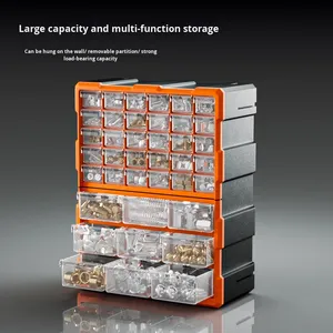 Choice Fun Multi-Grid Plastic PP Caja de herramientas apilable Organizador de oficina rectangular <span class=keywords><strong>para</strong></span> <span class=keywords><strong>almacenar</strong></span> convenientemente <span class=keywords><strong>tornillos</strong></span> y hardware - Product Image 1