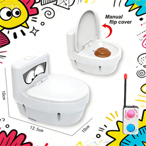 Jouets <span class=keywords><strong>de</strong></span> farces et <span class=keywords><strong>de</strong></span> tours amusants pour enfants, véhicule intelligent télécommandé, toilettes magiques, avec son, en plastique, 3 ans et plus - Product Image 1