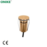 Lumière LED extérieure encastrée en cuivre IP67, 2,5 W, lumière de fontaine submersible sous-marine, lumière de piscine étanche, projecteur coloré