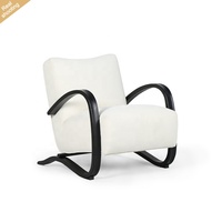 Fauteuil de salon de luxe moderne Wabi-Sabi en tissu et bois de frêne, chaise longue paresseuse, fauteuil d'appoint