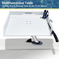 Planche à découper pour bateau de pêche en mer, appâts, tranches de poisson, nettoyage, filetage, table de filetage