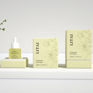 Tùy Chỉnh Frosted Màu Xanh Lá Cây Huyết Thanh Thủy Tinh Nhỏ Giọt Chai Rỗng 20Ml 30Ml 50Ml Sang Trọng Huyết Thanh Chai Với Hộp - Product Image 2