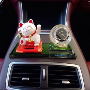 Hot-selling Glass Handle Lucky cat for Car Center Console Cartoon Decoration