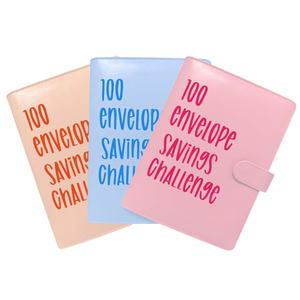 Caliente 100 ahorro desafío A5 organizador cuaderno PU cuero presupuesto planificador con dinero en efectivo relleno sobres Carpeta para regalo tamaño A4 - Product Image 6