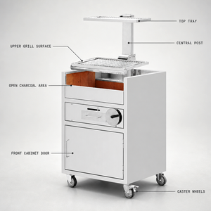 Parrilla de barbacoa de carbón de madera plegable de acero inoxidable Parrillas de asado argentino pequeño/<span class=keywords><strong>Gaucho</strong></span>/Santa María para uso doméstico para barbacoa al aire libre - Product Image 4