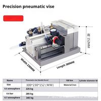 Fabriqué en Chine, étau pneumatique de 150 mm de large avec une précision de 0,01 mm, support personnalisé