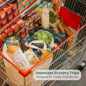 Bolsa de Compras Reutilizable Resistente, Bolsa de Supermercado Extra Grande Plegable, Bolsa de Lona Gruesa, Bolsa de Mano Plegable - Product Image 6