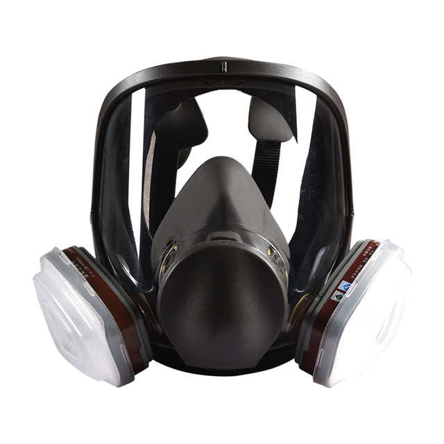 Full Face Respirator Model 6800 KN95 Reusable 6800 KN95 Gas Mask with Dust Filter Complete Respiratory Protection Mask