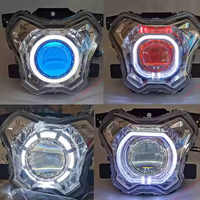 Ensemble de phares de moto pour Cygnus-X 4ème génération, modification LED, double lentille, ampoule Cenon, accessoires d'éclairage