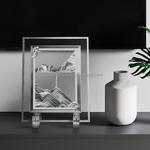 Persegi 5 inci gambar pasir dinamis 3D <span class=keywords><strong>Sandscape</strong></span> bergerak pasir seni cairan gerak Bubbler Timer untuk dewasa anak-anak Desktop mainan seni - Product Image 4