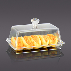 Contenitore Classico in Acrilico per Burro e Formaggio, Scatola per Conservazione Alimenti, Utensile da <span class=keywords><strong>Cucina</strong></span> per Panificazione, Contenitore Medio per Burro - Product Image 3
