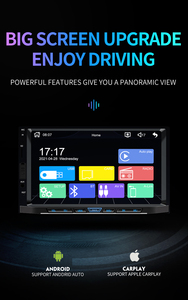 BQCC 2DIN <span class=keywords><strong>Carplay</strong></span> Android Auto Car Radio 7 "HD Pantalla Estéreo BT FM USB AUX-in AHD Ayuda de marcha atrás Multimedia Autoradio L2 - Product Image 2