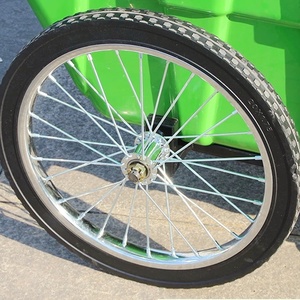 Fabrikpreis 20x1,75 Hochbelastbares Vollgummirad mit Speichen und Kugellager für Neuen 400L Müllwagen/Reinigungsfahrzeug - Product Image 1