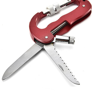 Outdoor Aluminum D Shaped Climbing Carabiner with LED <b>Light</b> <b>Rope</b> Hook Spring Lock for Hiking Camping and Travel - Product Image 4