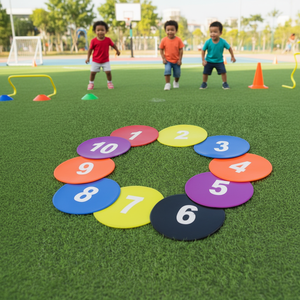 Tapis de jeu numérique sensoriel en PP pour l'extérieur, unisexe, pour enfants de 3 ans et plus, équipement de centre d'entraînement pour le basketball et le football - Product Image 3