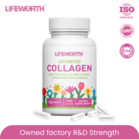 Compléments de Collagène Multi-Hydrolysé avec Acide Hyaluronique, Vitamine C et Peptides en Capsules pour la Peau, les Ongles et les Articulations - 120 Gélules