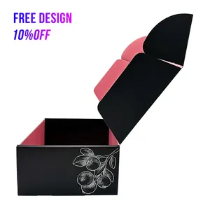 निः शुल्क डिजाइन लोगो नालीदार कागज उपहार शिपिंग बॉक्स कार्डबोर्ड जूते अंडरवियर पैकेजिंग बॉक्स