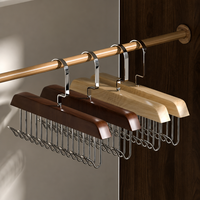 Porte-sangles en bois massif avec 8 crochets, support de rangement multifonctionnel pour sous-vêtements, soutien-gorge et débardeurs pour placard (vente en gros)
