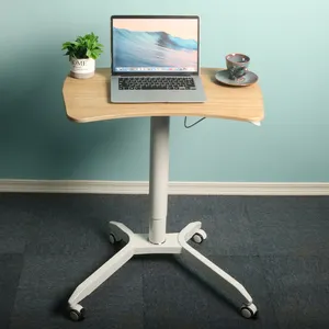 Excellent Pneumatic Adjustable Height Ergonomic Design Sit And Stand Desk For Classrooms Offices And Home