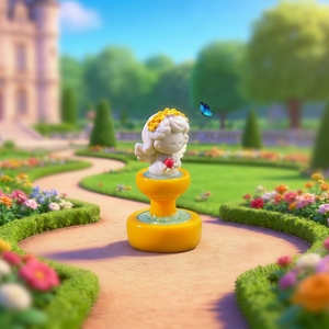 Resin Micro-landscape Creative Roman Column Cupid Garden Fountain Terrarium DIY Decorative Accessories Mini <b>Ornaments</b> - Product Image 4