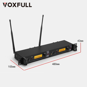 Système de Monitoring Intra-Auriculaire Sans Fil Bicanal Voxfull DM2000-4 pour Scène et Studios d'Enregistrement pour Musiciens - Product Image 2