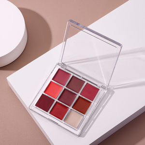 Paleta de pintalabios de 9 colores mate al por mayor, paleta de labios crema personalizada desnuda, Etiqueta Privada - Product Image 6