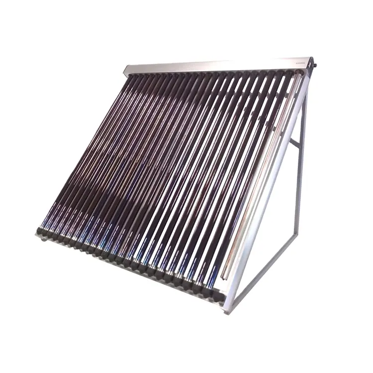 Evacuated tubes heat pipe solar collector for hot water heater system