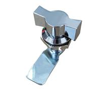 Serrure à came à quart de tour MS714-2, loquet d'armoire industrielle, rotation à 90 degrés, serrure de panneau en alliage de zinc avec poignée en plastique