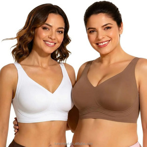 In Stock Wireless Comfortable Jelly Strip Support Bra Seamless Shaping Women's Bralette Soft Breathable Push Up Bra For Women