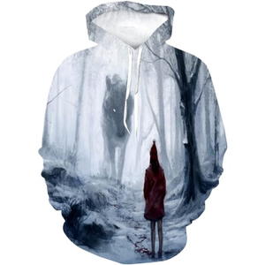 Ingrosso Fitspi Design divertente lupo stampa 3D felpe Unisex Pullover da uomo felpe Casual da donna - Product Image 1