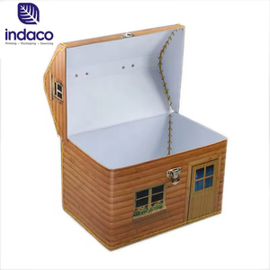 Customized Creative Design House Shaped Gift <b>Box</b> Baby <b>Clothes</b> Packaging Paper Suitcase Handle Gift <b>Box</b> - Product Image 3