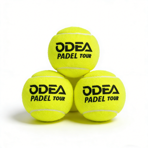 Balle de tennis certifiée ITF ODEA PADEL TOUR 2026, 47 % feutre de laine thaïlandaise et noyau intérieur en caoutchouc naturel, rebond : 135-147 cm - Product Image 2